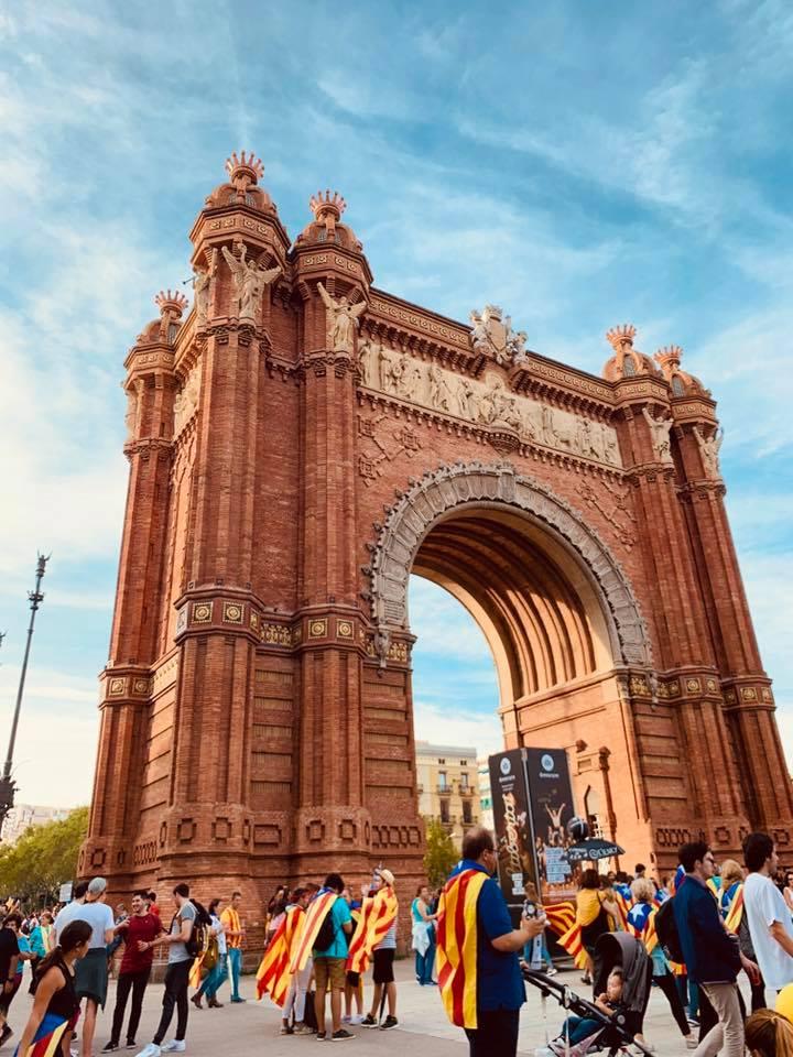 An archway in Barcelona, Spain