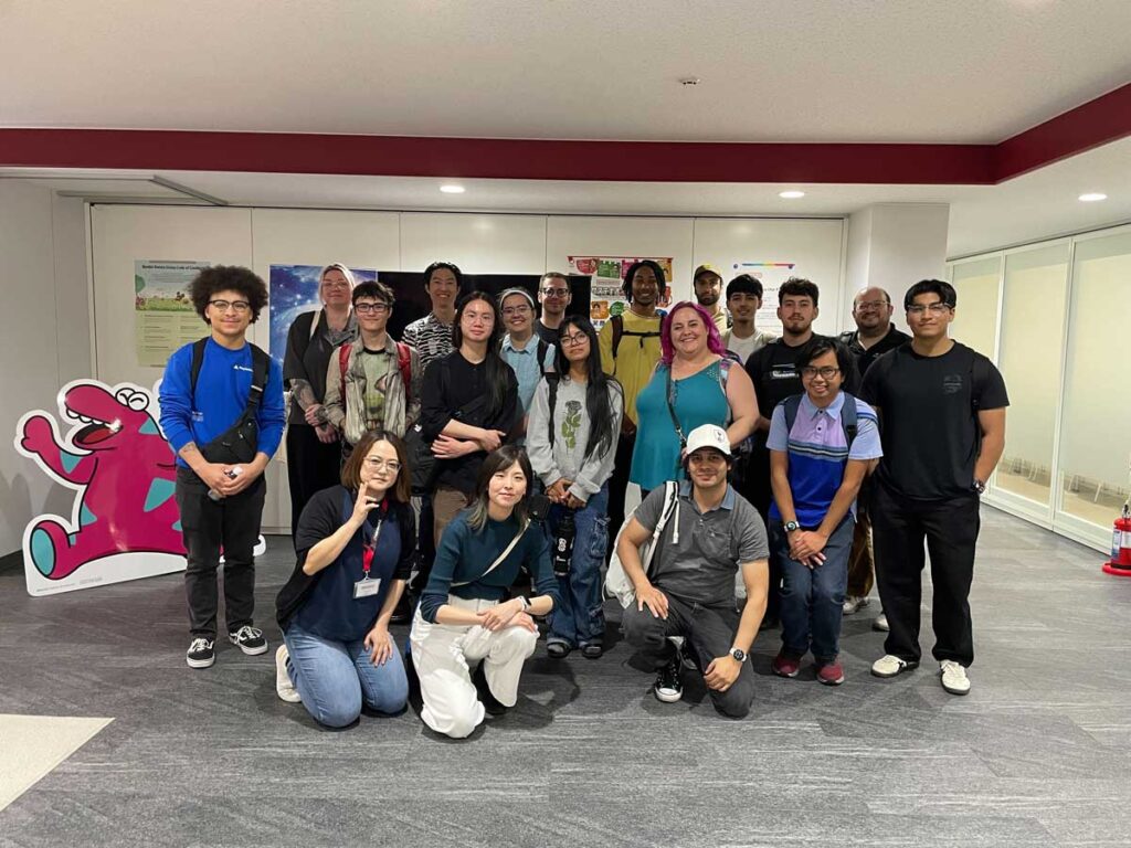 A group of students in Japan